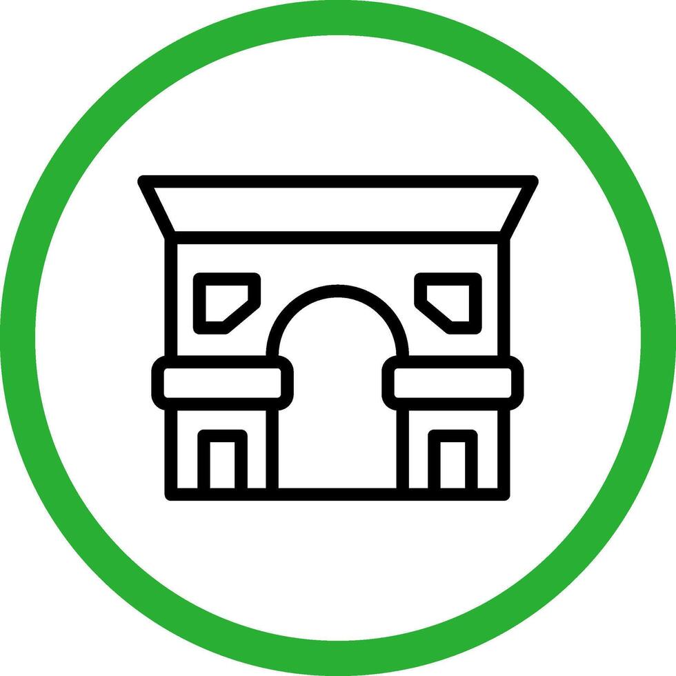 Arc De Triomphe Creative Icon Design vector