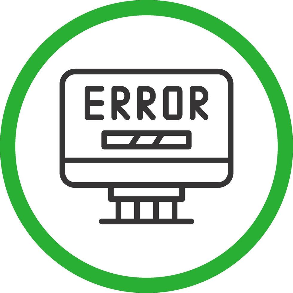 Error Creative Icon Design vector