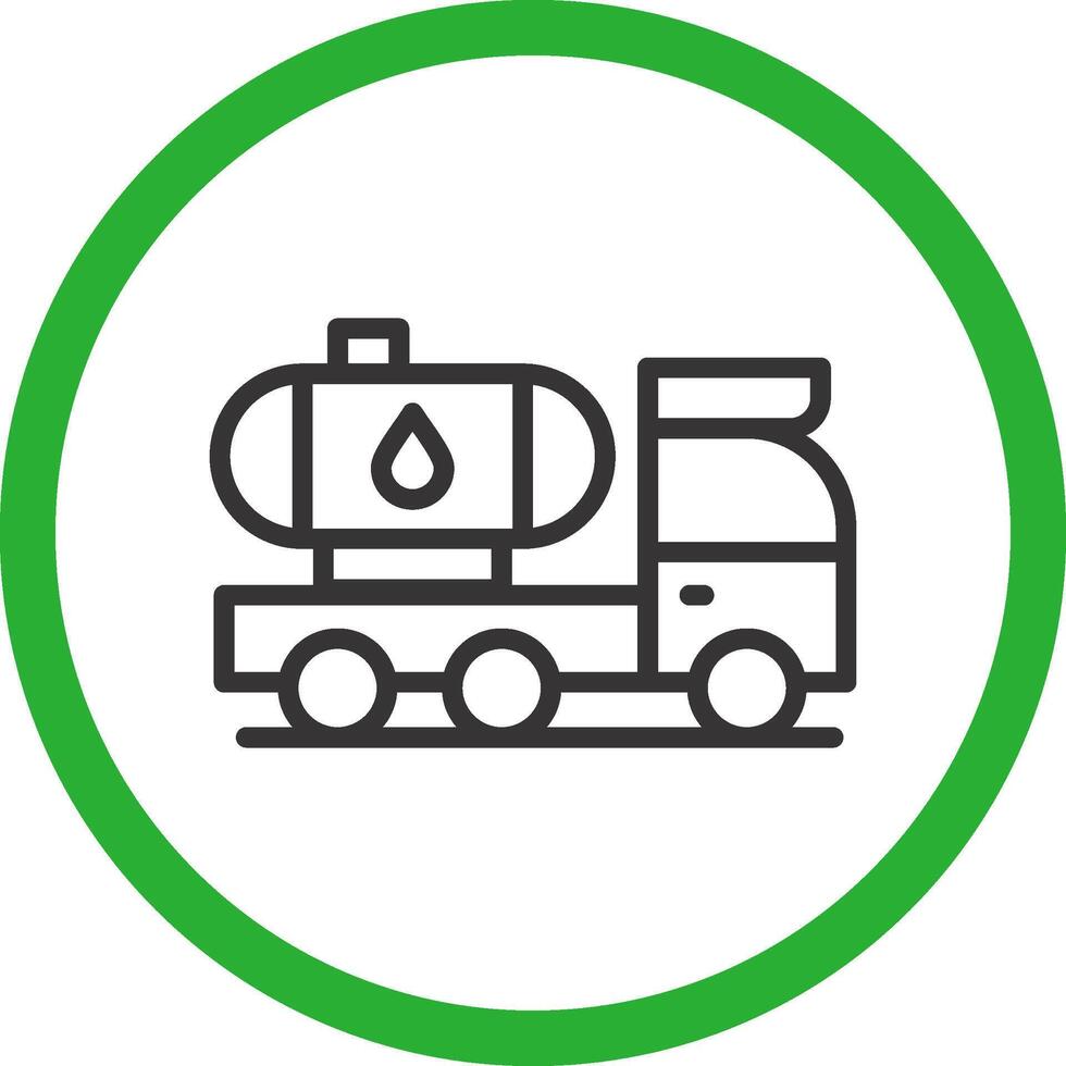 Tanker Truck Creative Icon Design vector