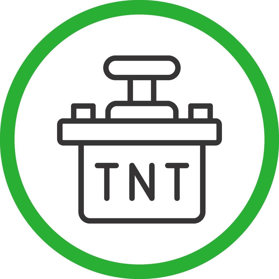 diseño de icono creativo tnt vector