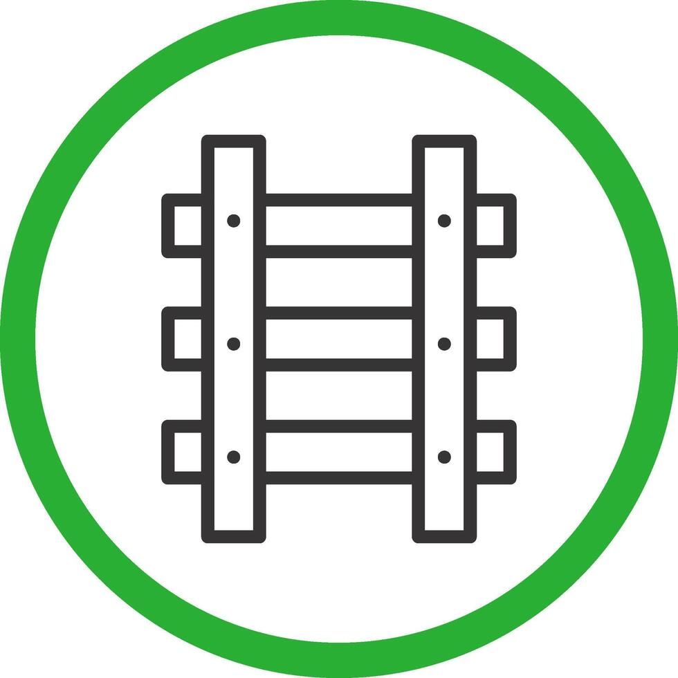 Train Tracks Creative Icon Design vector