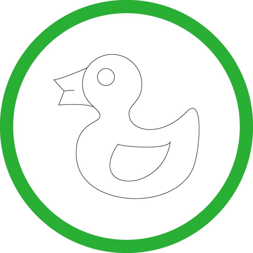 caucho Pato creativo icono diseño vector