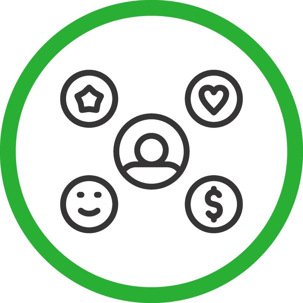 Line Green Gradient Design vector