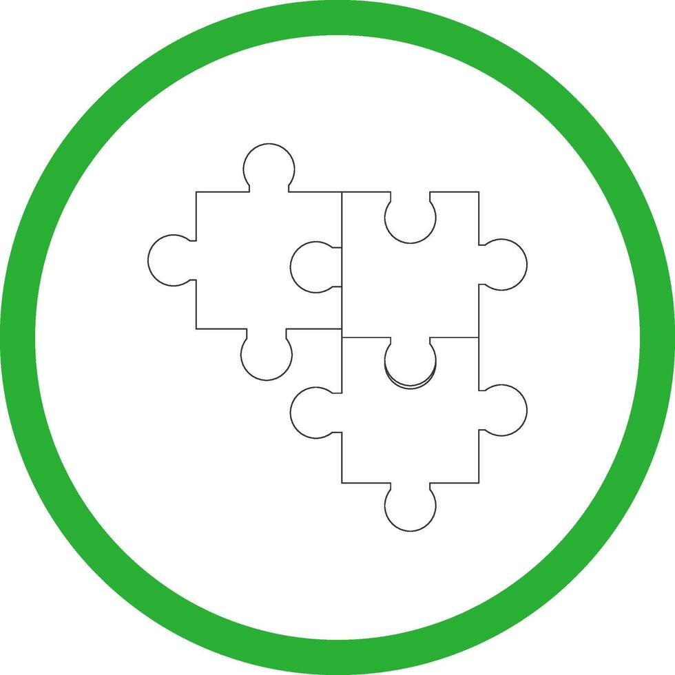 Puzzle Creative Icon Design vector