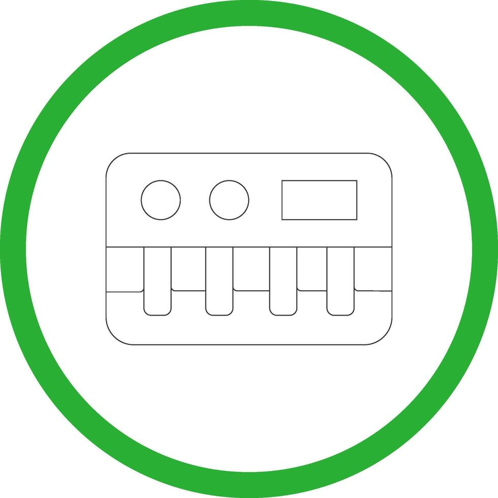 Line Green Gradient Design vector