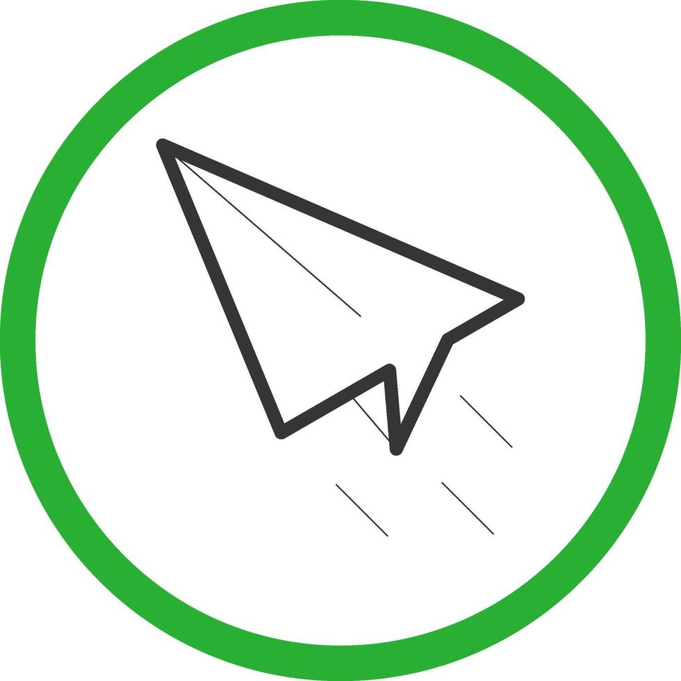 Paper Plane Creative Icon Design vector