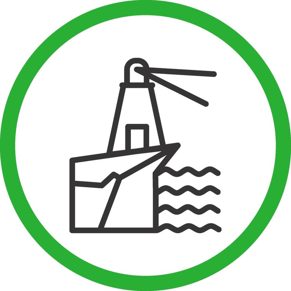 Lighthouse Landscape Creative Icon Design vector