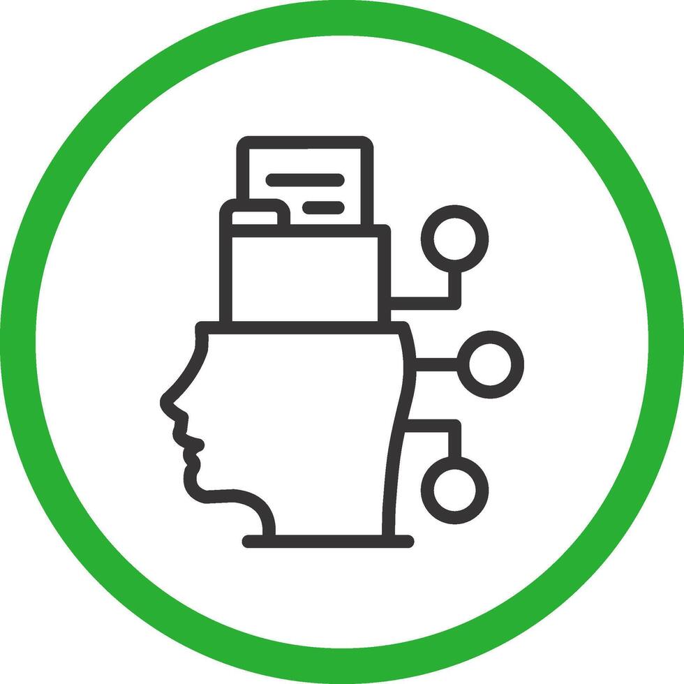 Intelligent Data Creative Icon Design vector
