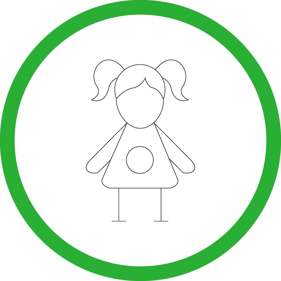 Doll Creative Icon Design vector