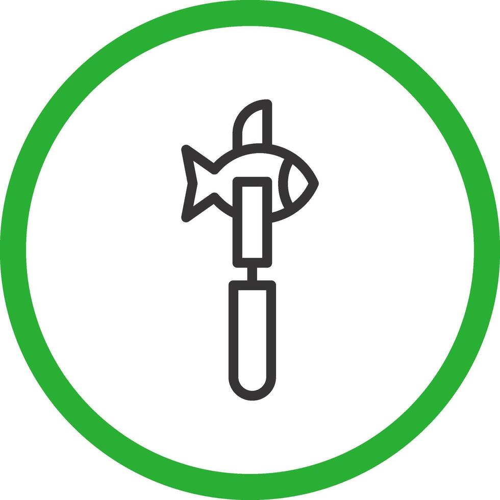 Fillet Knife Creative Icon Design vector