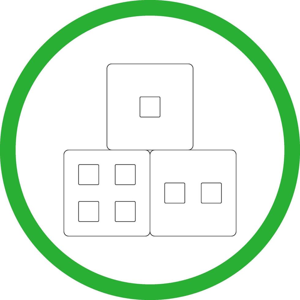 Dice Creative Icon Design vector