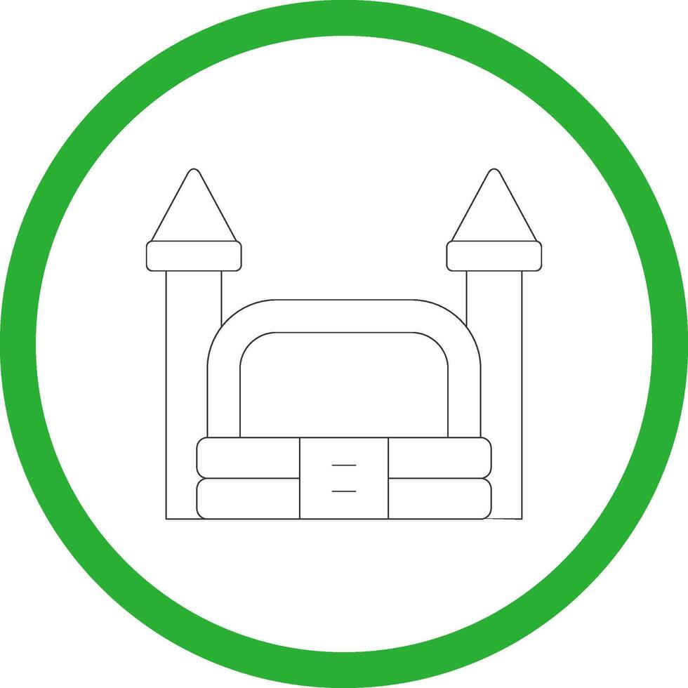 Bouncy Castle Creative Icon Design vector