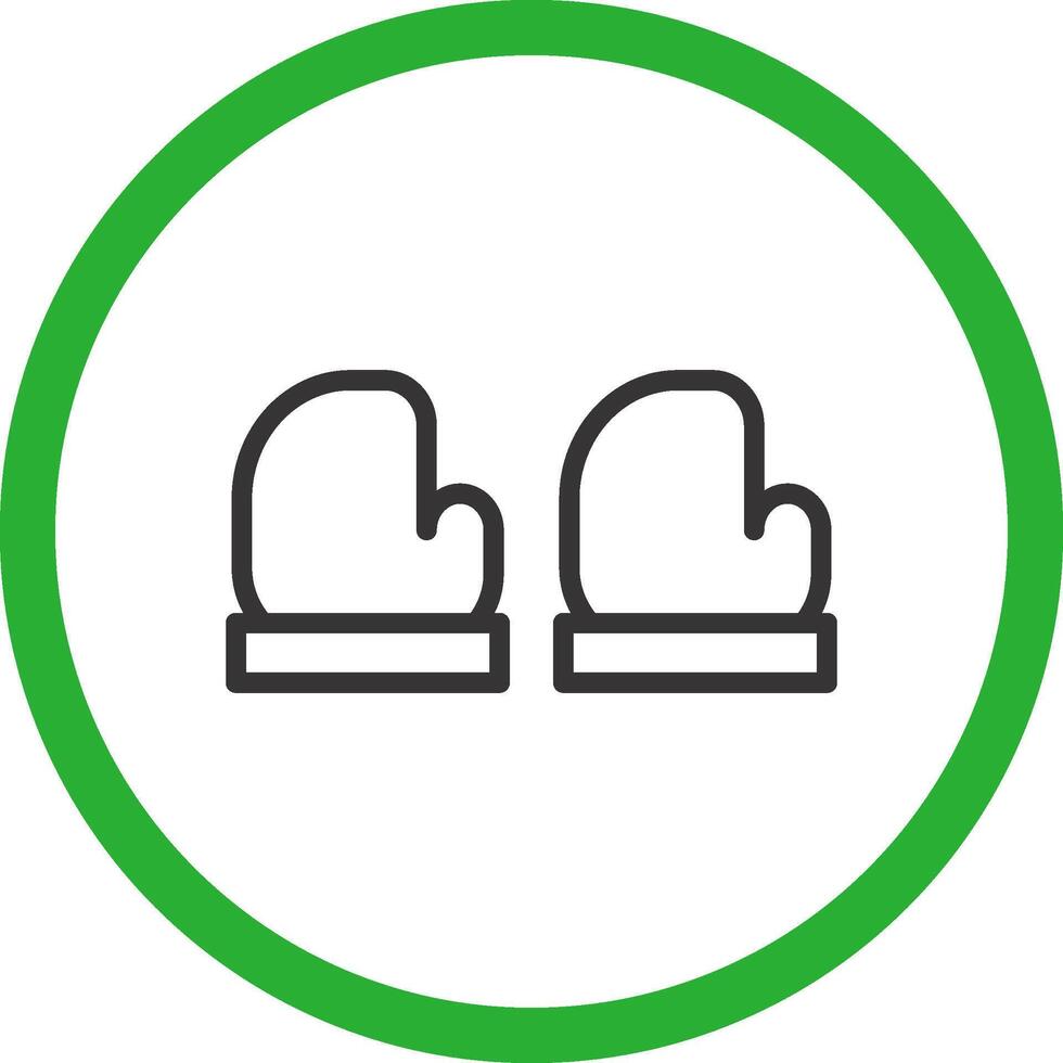 Baby Gloves Creative Icon Design vector