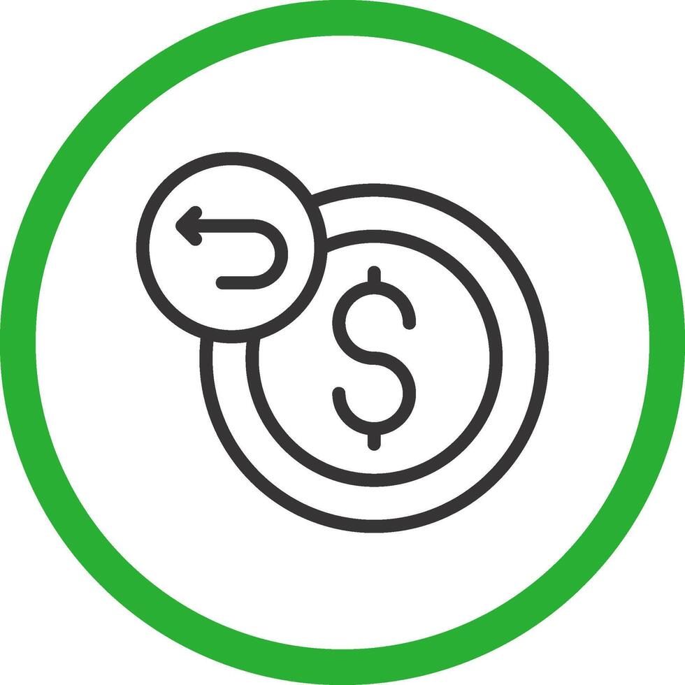 Refund Creative Icon Design vector
