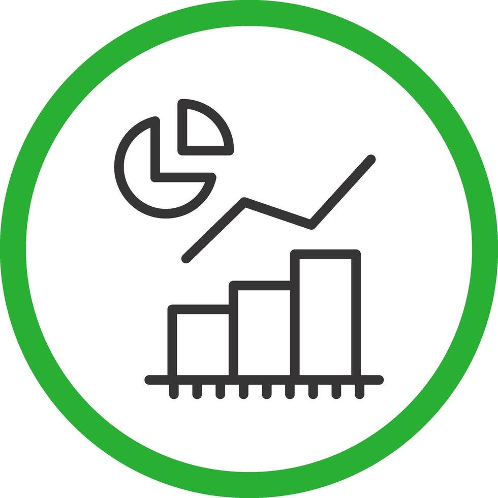 Statistical Analysis Creative Icon Design vector