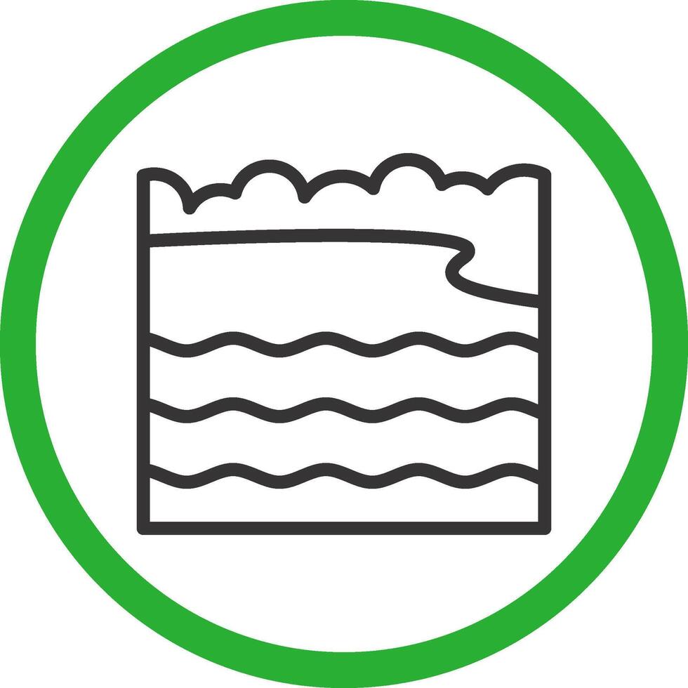 Bay Landscape Creative Icon Design vector