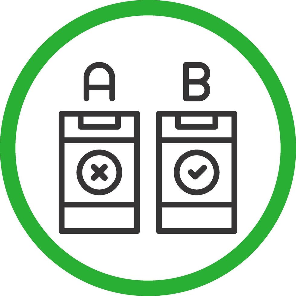 AB Testing Creative Icon Design vector