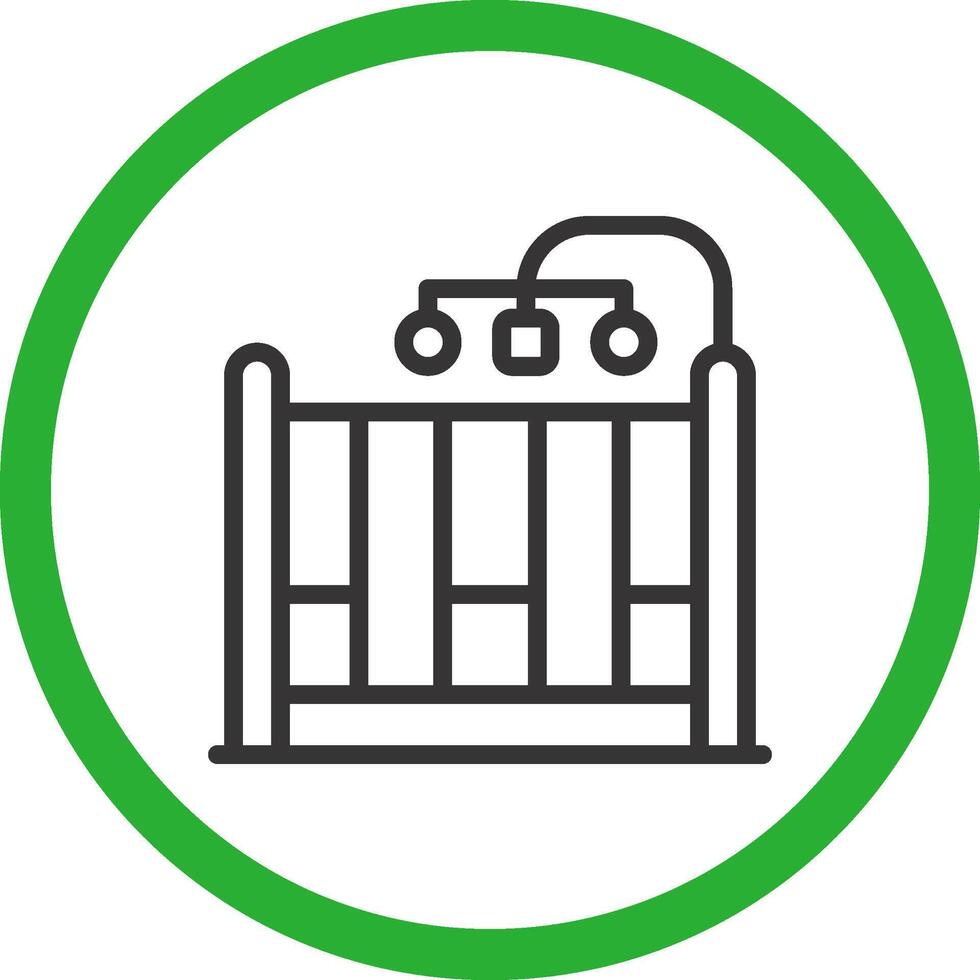 Baby Crib Creative Icon Design vector