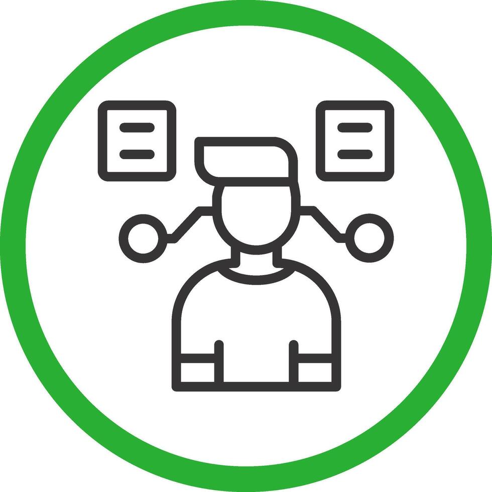 User Predictions Creative Icon Design vector