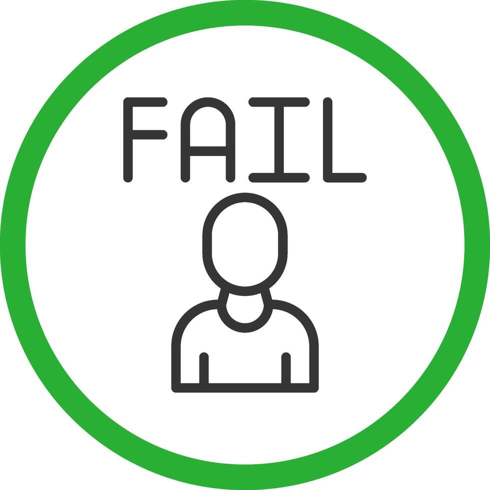 Fail Creative Icon Design vector