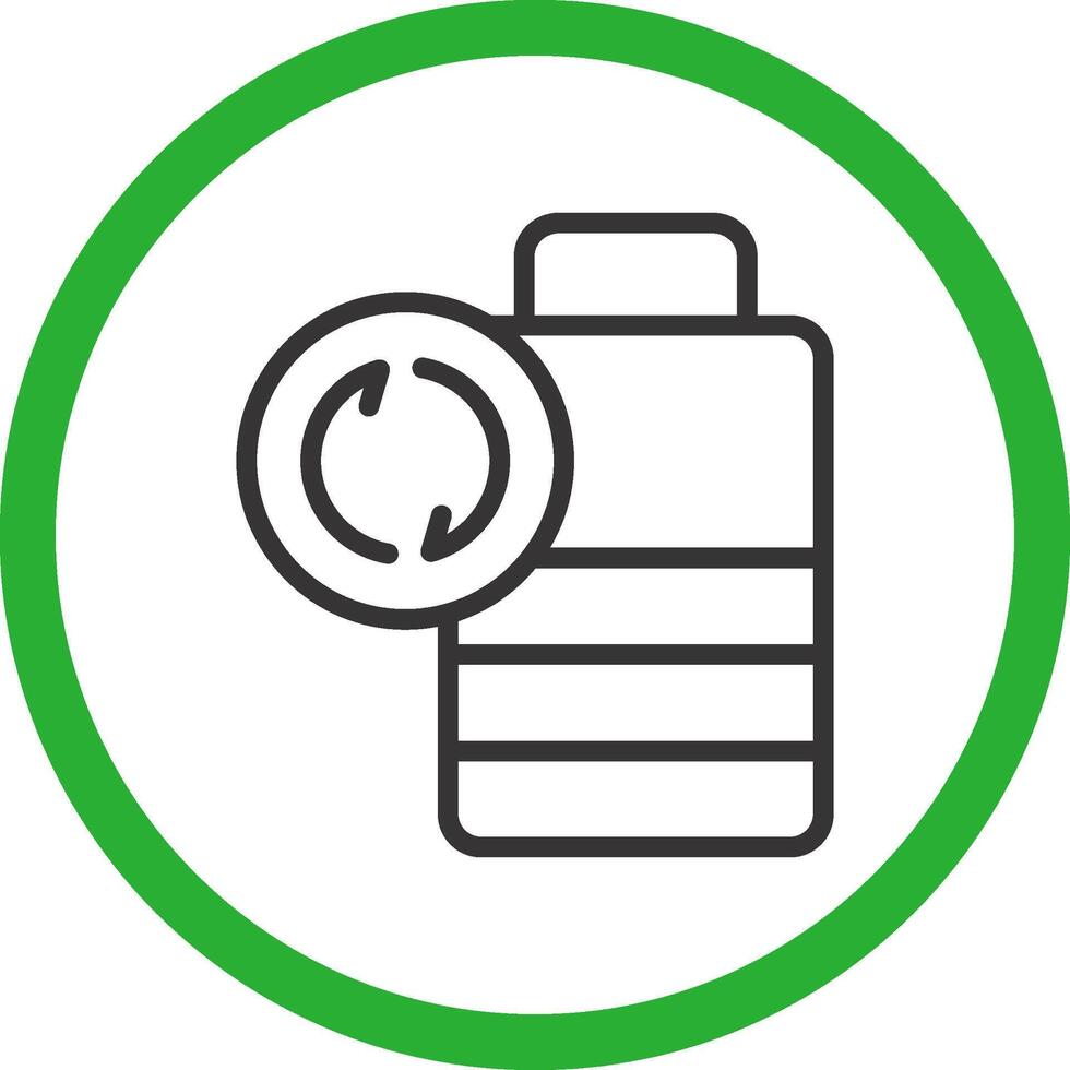 Battery Recyclings Creative Icon Design vector