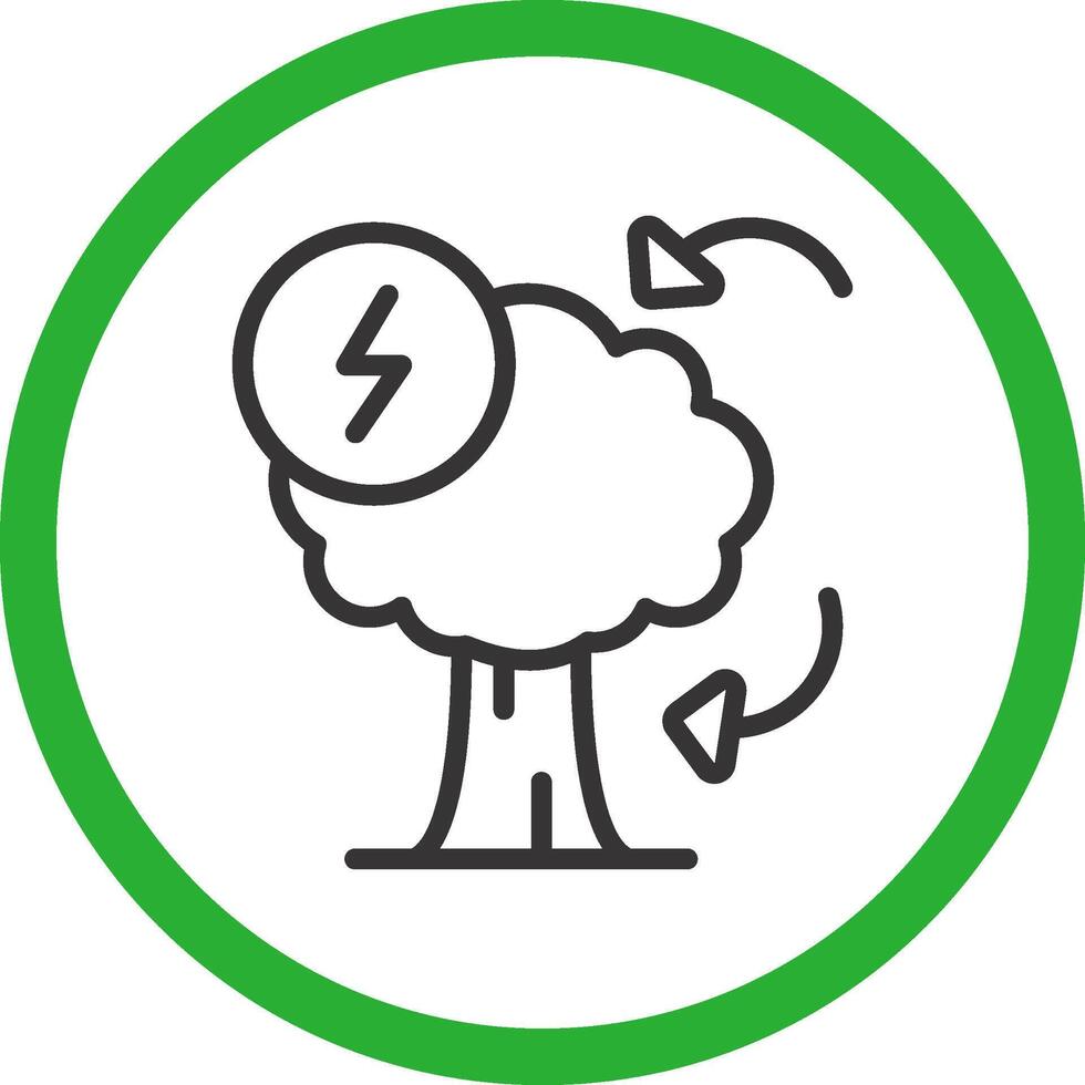 Eco Electricity Creative Icon Design vector
