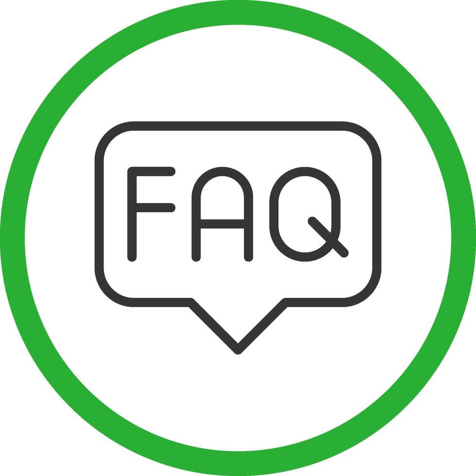 FAQ Creative Icon Design vector