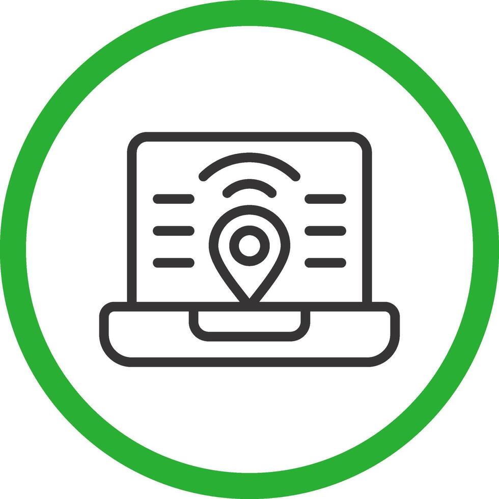 Digital Nomad Hub Creative Icon Design vector