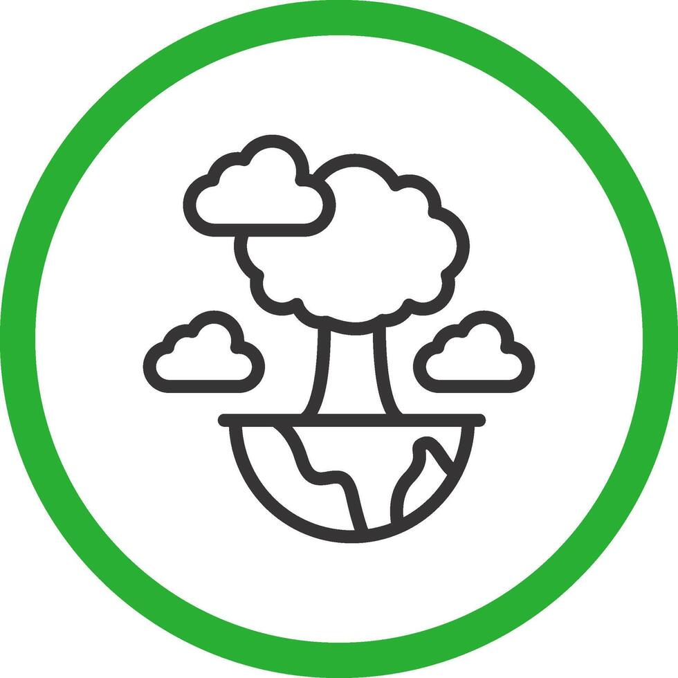 Green Planet Creative Icon Design vector