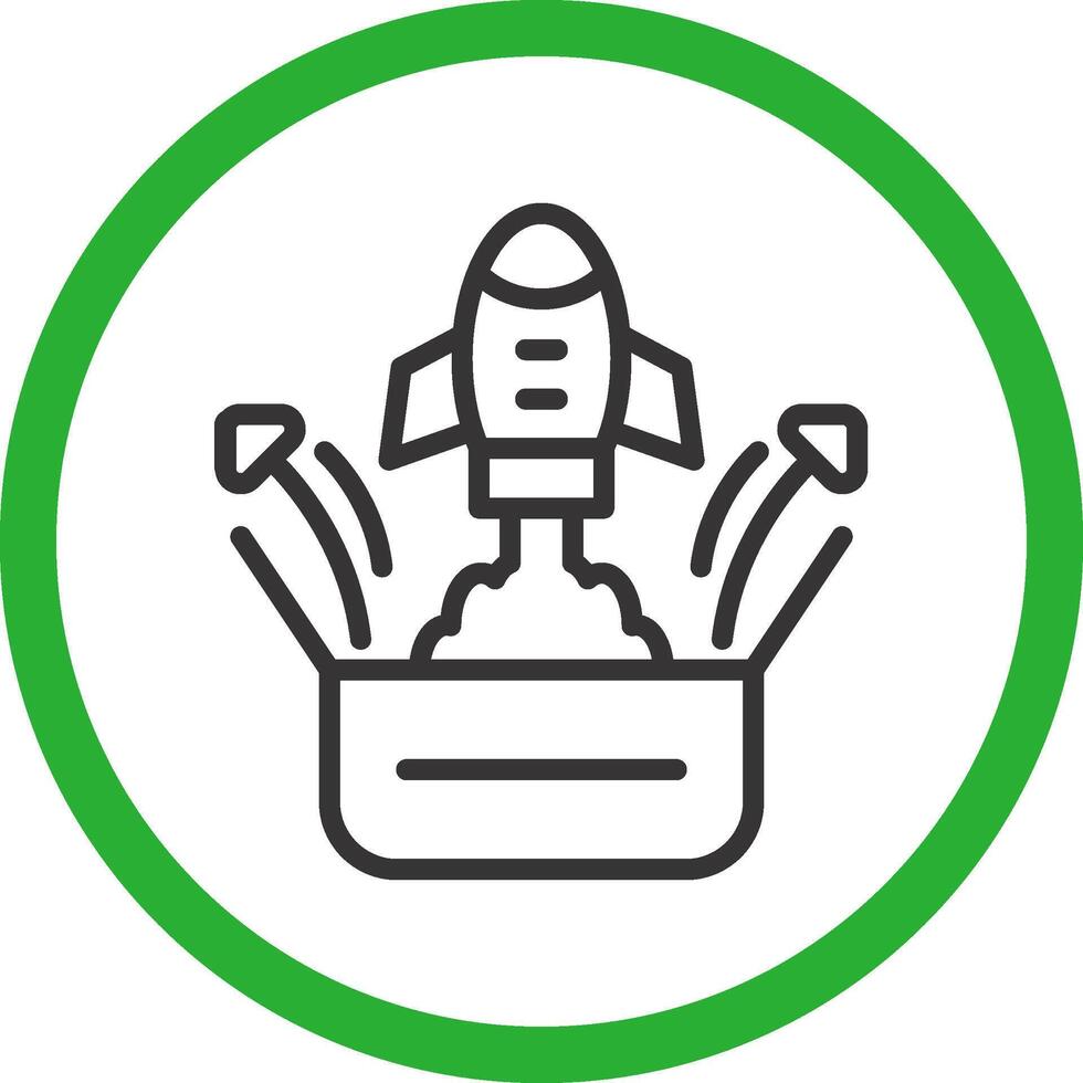 Think Out Of The Box Creative Icon Design vector