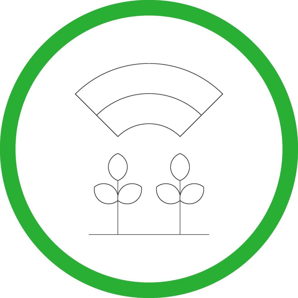 Connected Farming Creative Icon Design vector