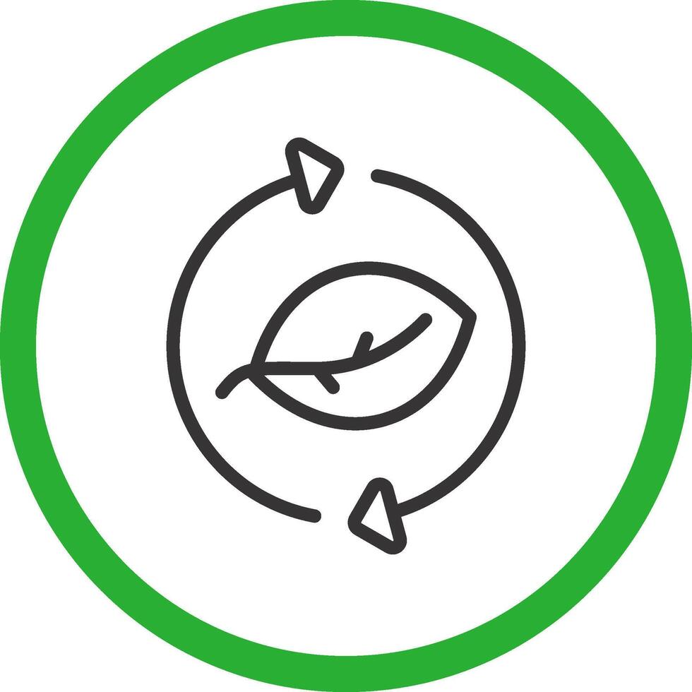 Leaf Recycle Creative Icon Design vector