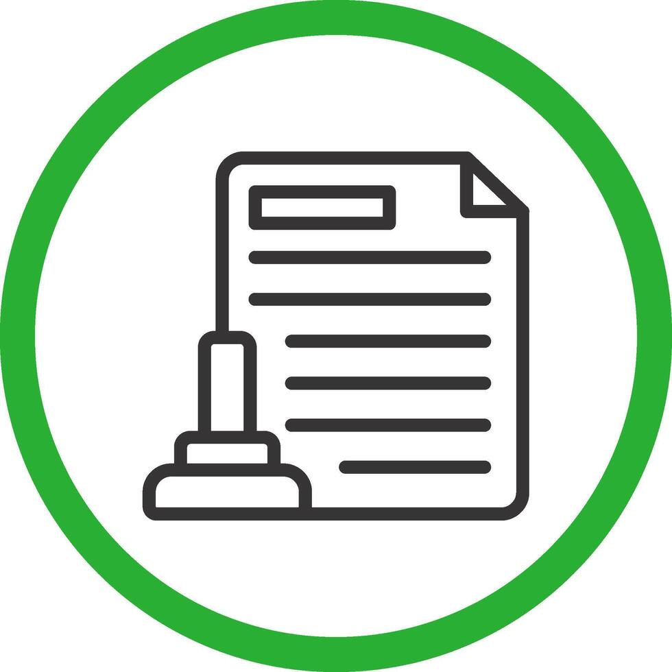 Legal Document Creative Icon Design vector