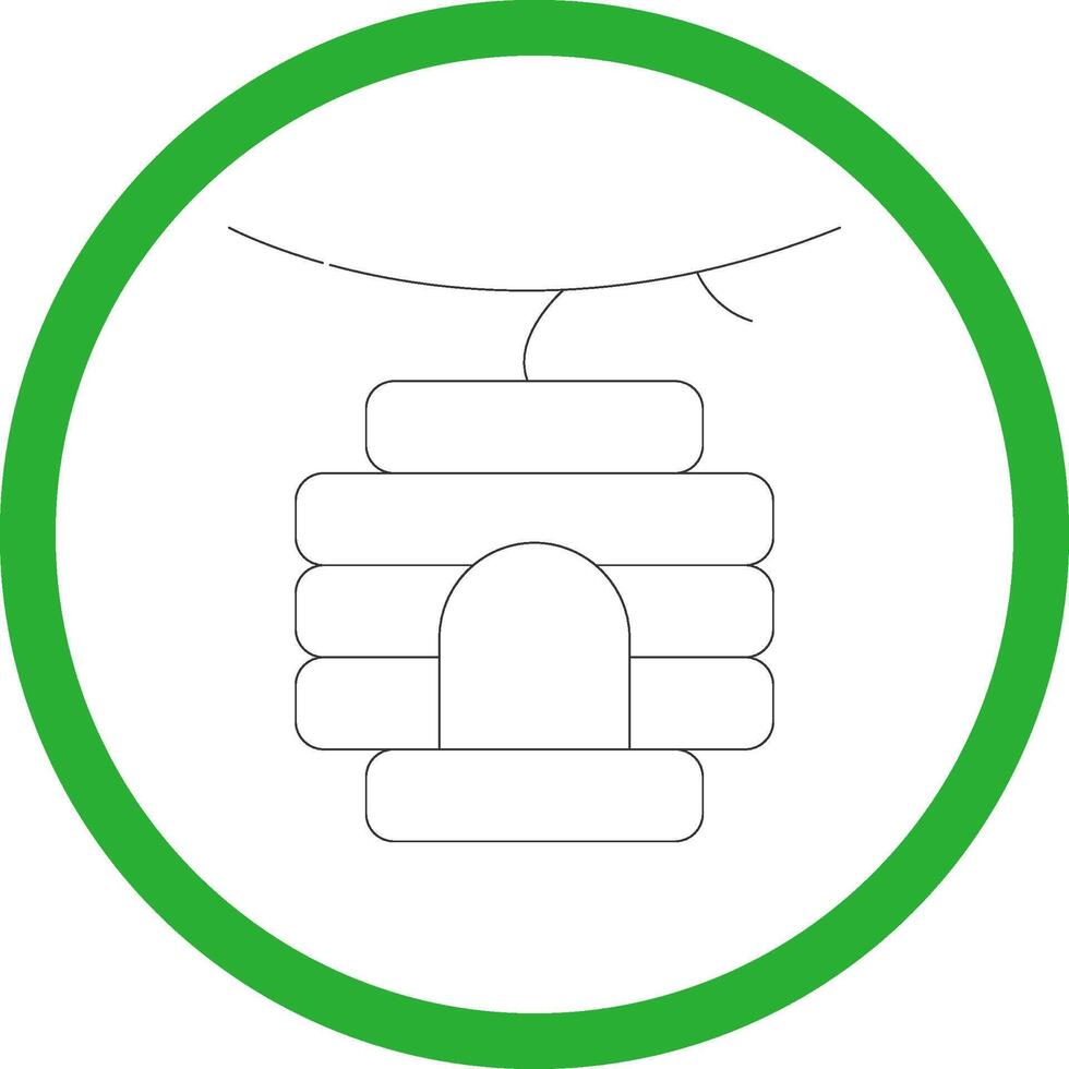 Bee Hive Creative Icon Design vector