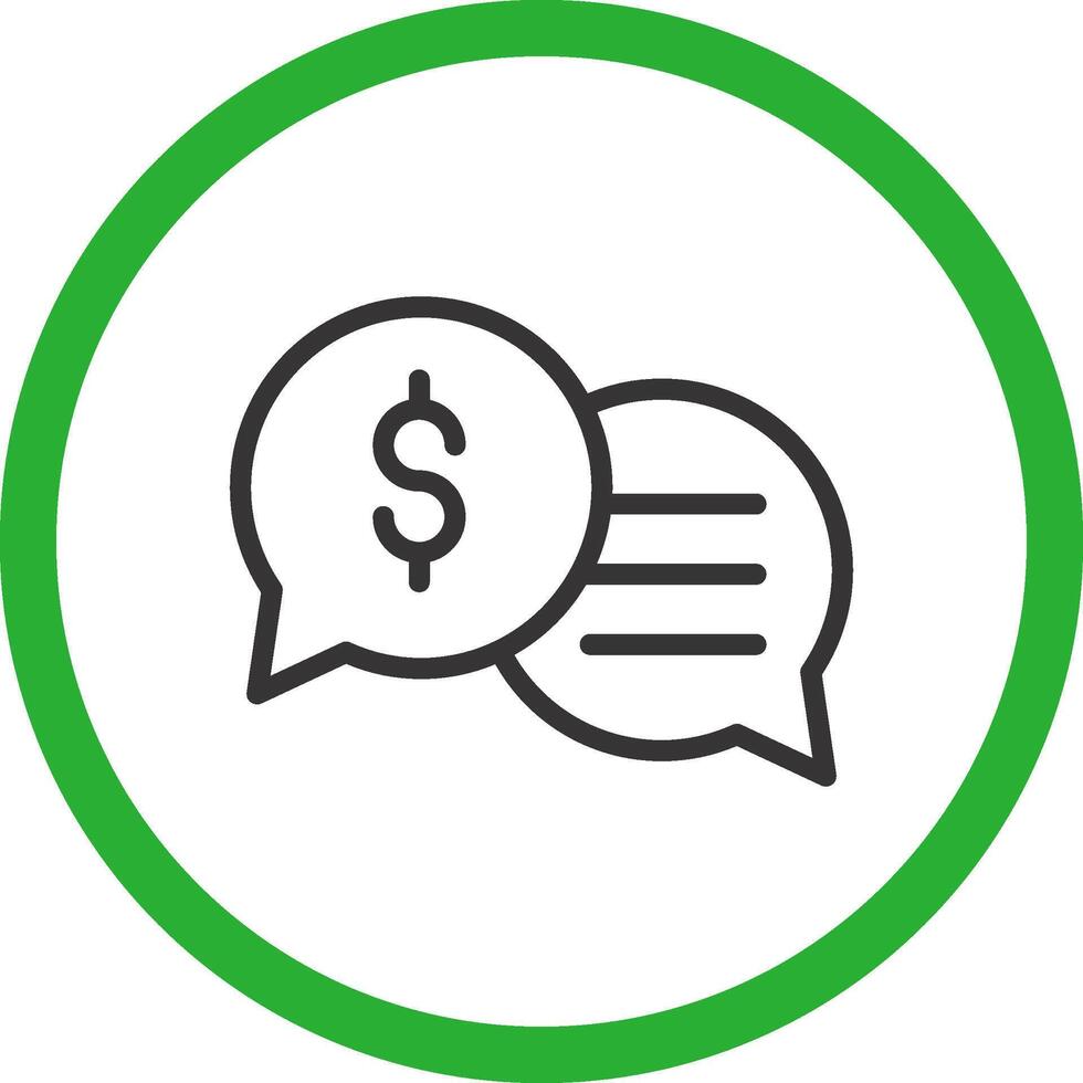 Business Dialog Creative Icon Design vector