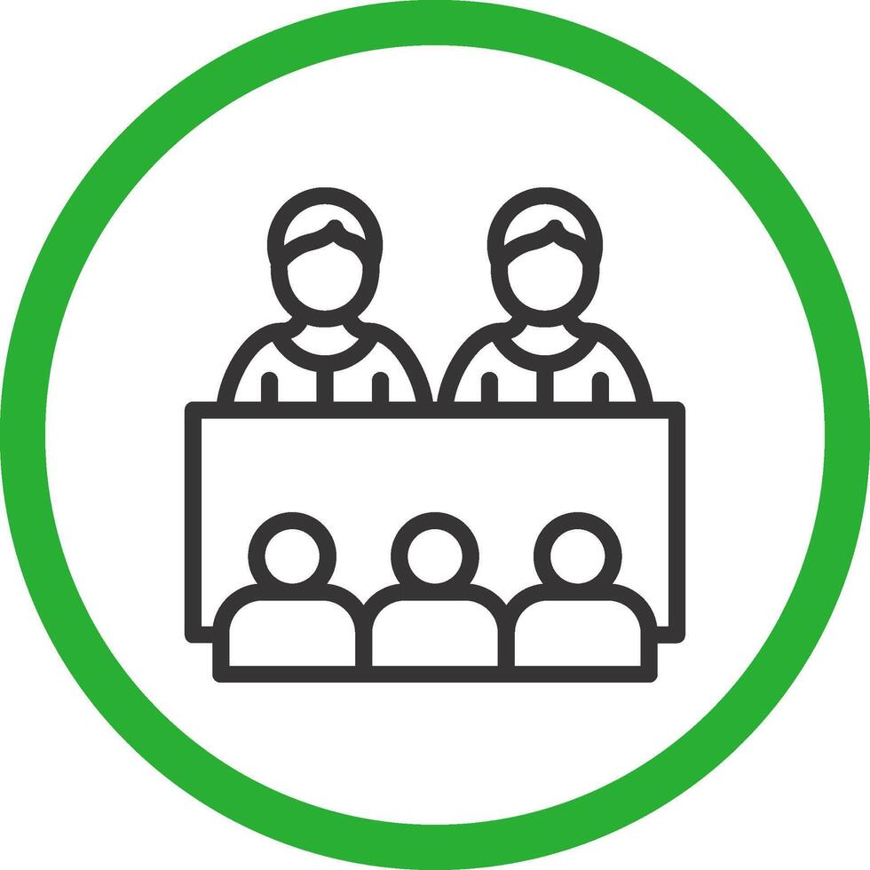 Company Meeting Creative Icon Design vector