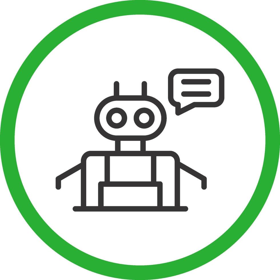 Chatbot Creative Icon Design vector