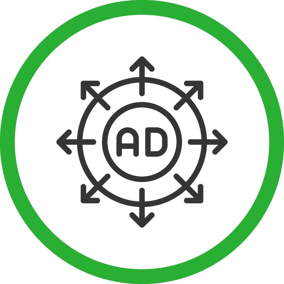 Advertising Submission Creative Icon Design vector