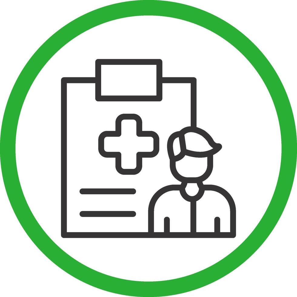 Health Inspector Creative Icon Design vector