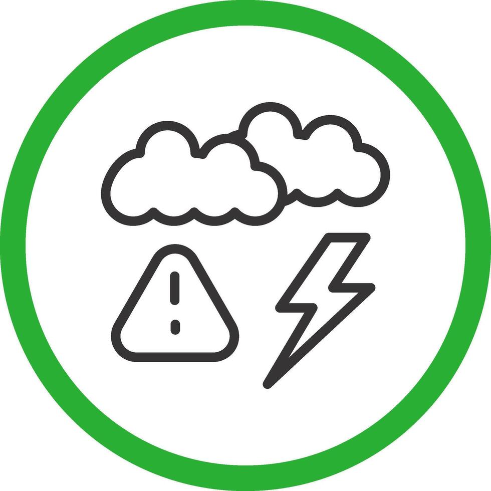 Weather Alert Creative Icon Design vector