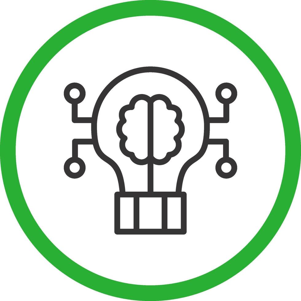 Deep Learning Creative Icon Design vector