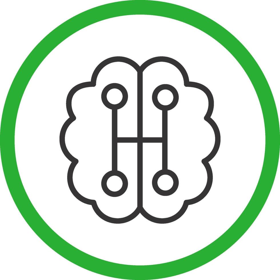 Humanoid Robot Creative Icon Design vector