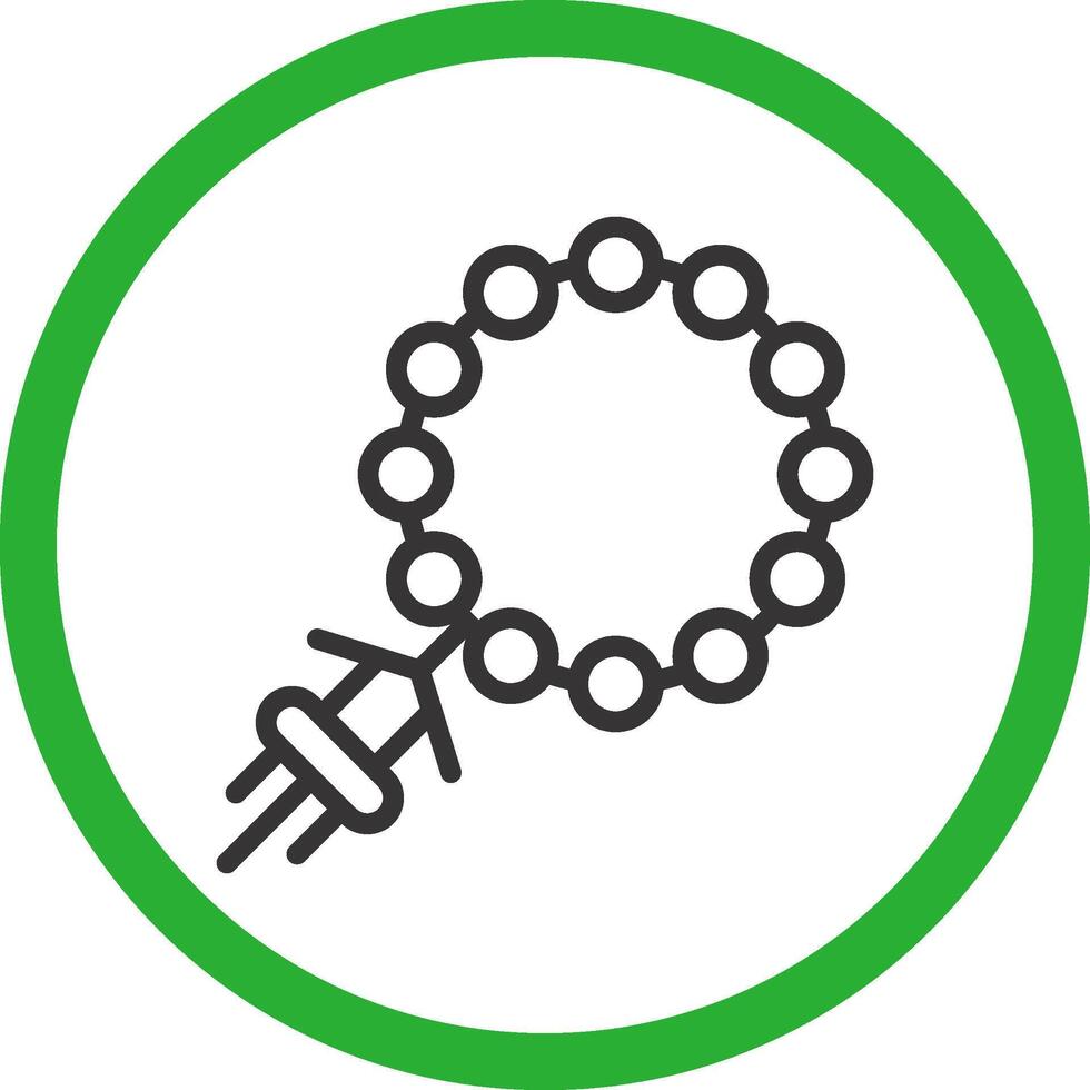 Rosary Creative Icon Design vector