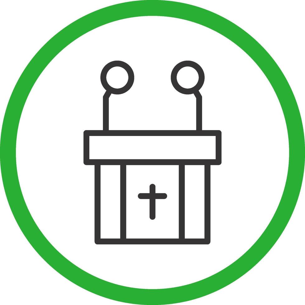Pulpit Creative Icon Design vector