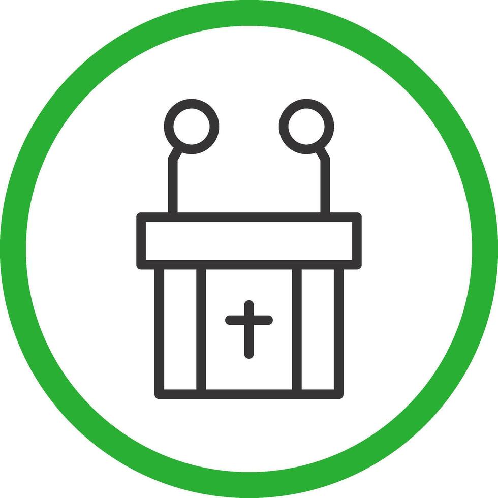 Pulpit Creative Icon Design vector