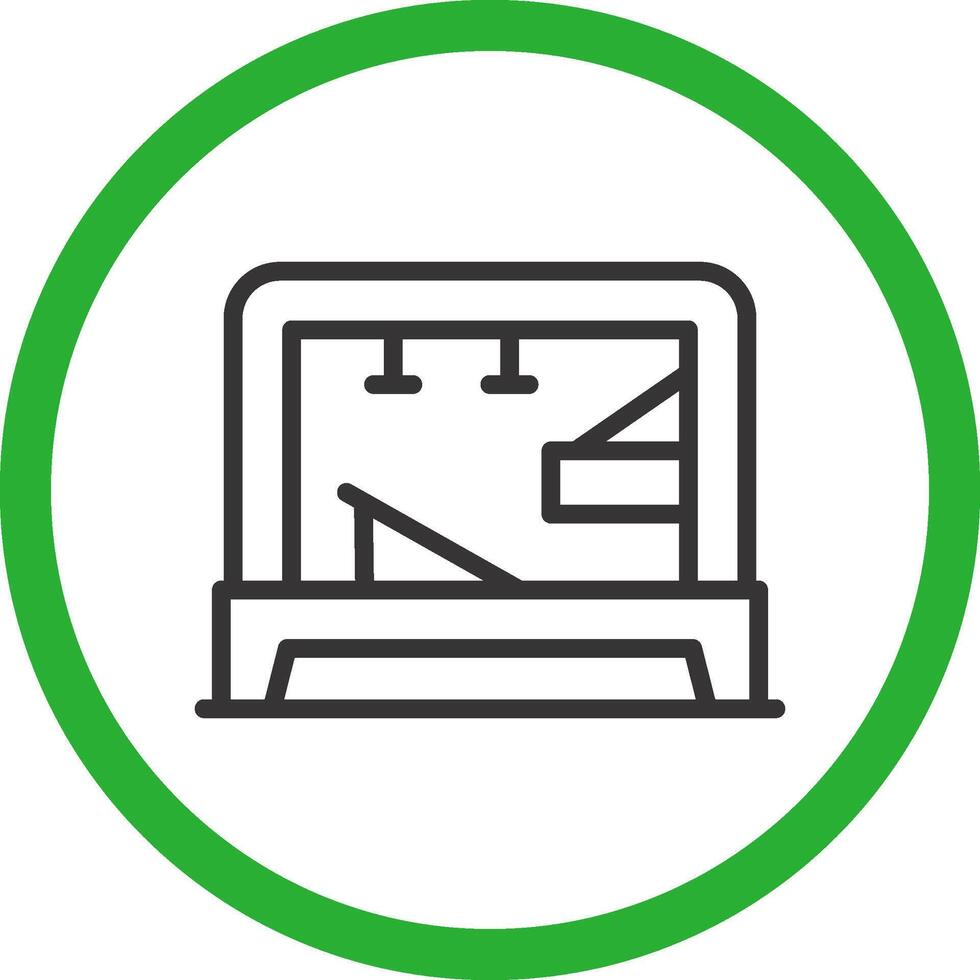 Pilates Tower Creative Icon Design vector