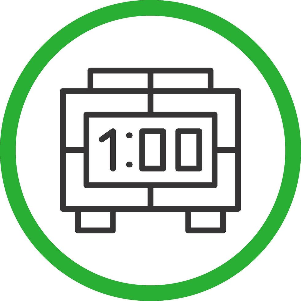 Digital Clock Creative Icon Design vector