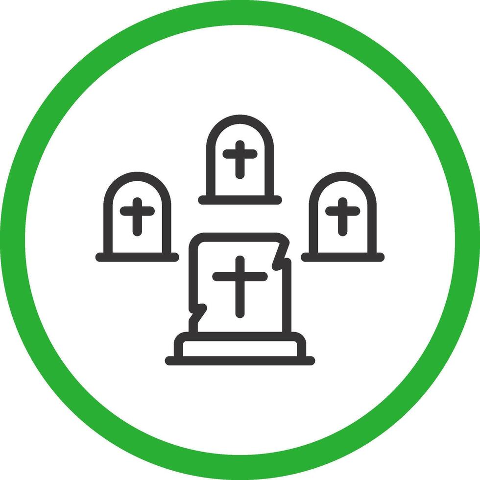Graveyard Creative Icon Design vector