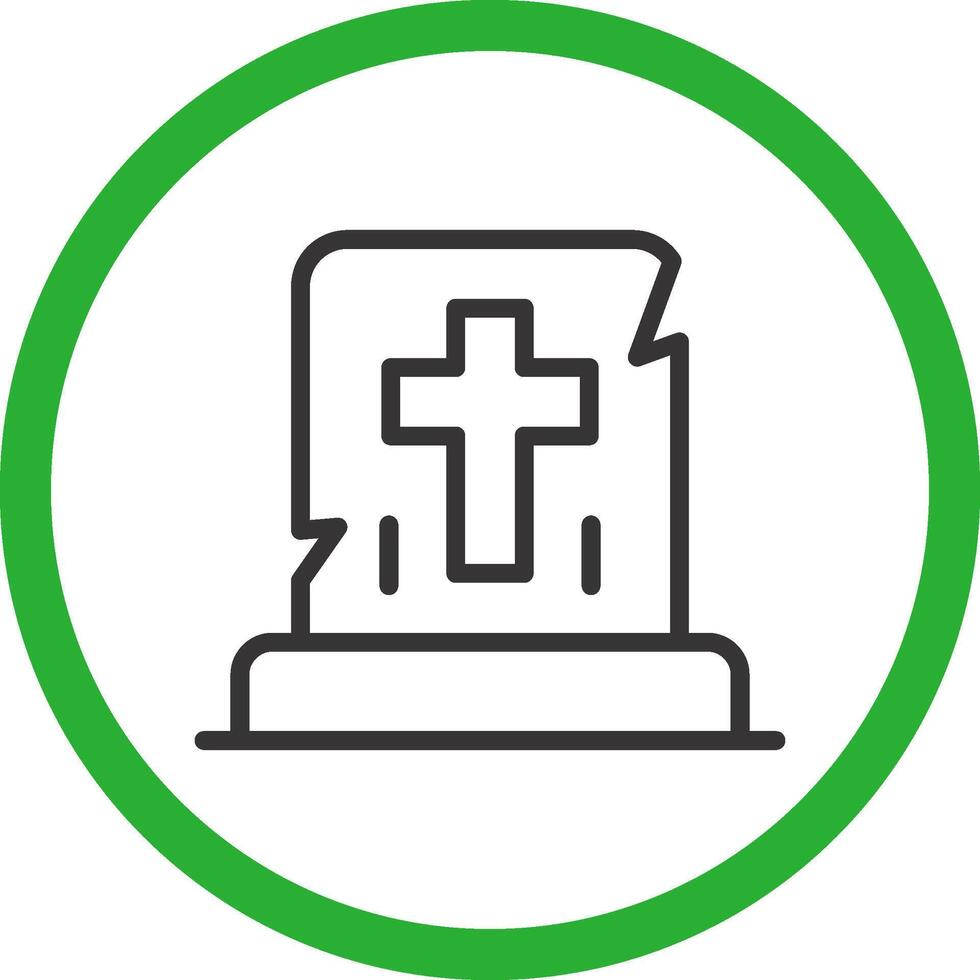 Gravestone Creative Icon Design vector