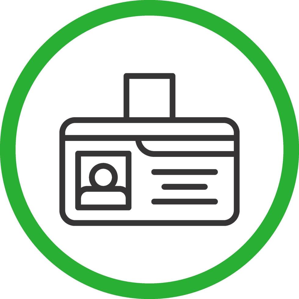 Identification Card Creative Icon Design vector